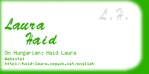 laura haid business card